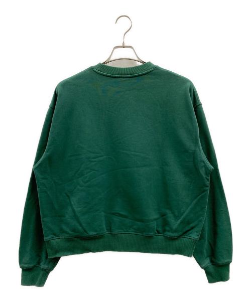 NEW BALANCE（ニューバランス）NEW BALANCE (ニューバランス) NEW BALANCE　フレンチテリーオーバーサイズドCrestクルー グリーン サイズ:Mの古着・服飾アイテム