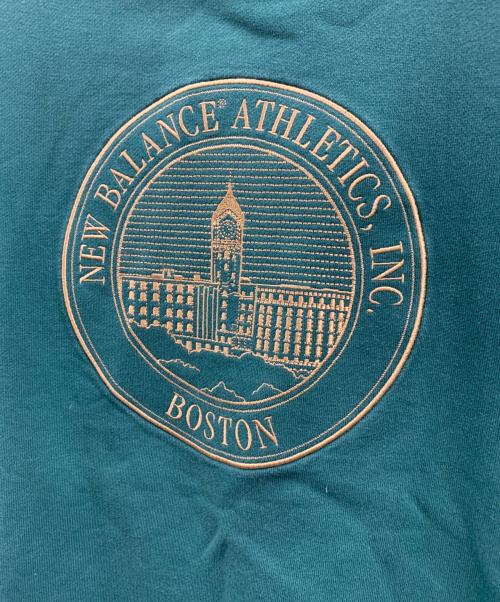 NEW BALANCE（ニューバランス）NEW BALANCE (ニューバランス) NEW BALANCE　フレンチテリーオーバーサイズドCrestクルー グリーン サイズ:Mの古着・服飾アイテム