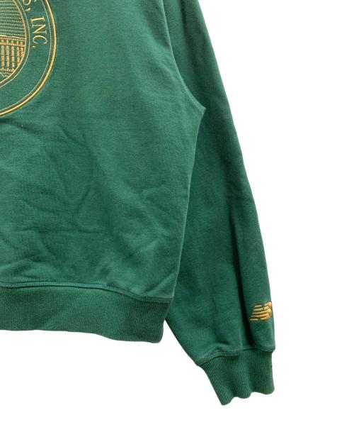 NEW BALANCE（ニューバランス）NEW BALANCE (ニューバランス) NEW BALANCE　フレンチテリーオーバーサイズドCrestクルー グリーン サイズ:Mの古着・服飾アイテム