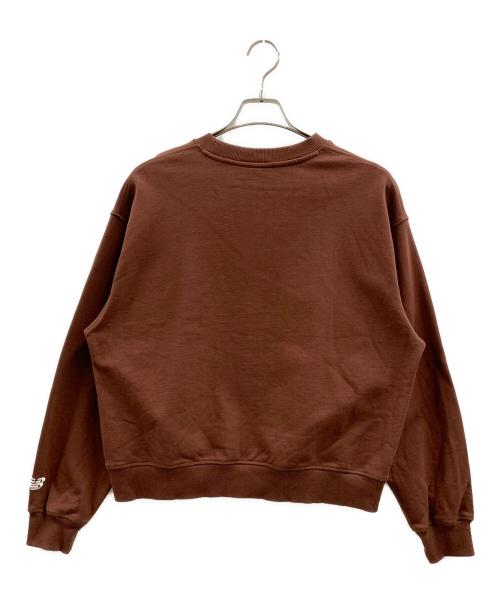 NEW BALANCE（ニューバランス）NEW BALANCE (ニューバランス) NEW BALANCE　フレンチテリーオーバーサイズドCrestクルー ブラウン サイズ:Mの古着・服飾アイテム