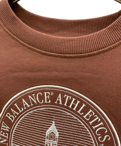 NEW BALANCE（ニューバランス）NEW BALANCE (ニューバランス) NEW BALANCE　フレンチテリーオーバーサイズドCrestクルー ブラウン サイズ:Mの古着・服飾アイテム