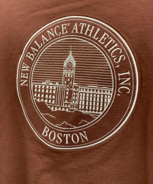 NEW BALANCE（ニューバランス）NEW BALANCE (ニューバランス) NEW BALANCE　フレンチテリーオーバーサイズドCrestクルー ブラウン サイズ:Mの古着・服飾アイテム
