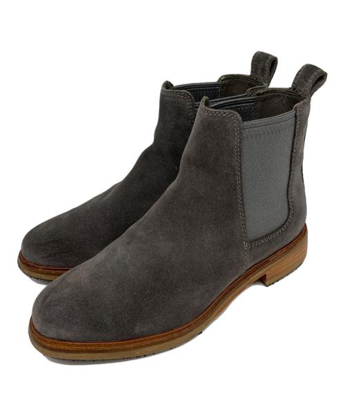 CLARKS（クラークス）CLARKS (クラークス) CLARKS　サイドゴアブーツ グレー サイズ:22.5の古着・服飾アイテム