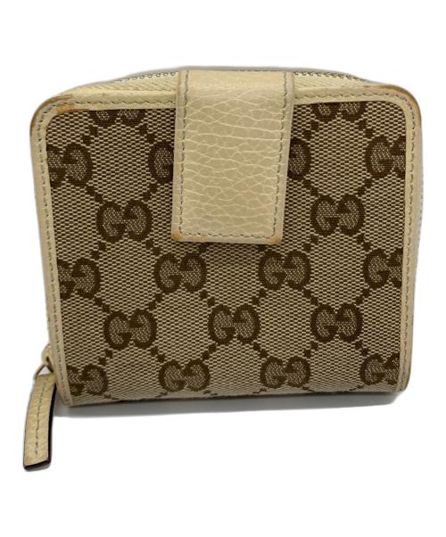 GUCCI（グッチ）GUCCI (グッチ) GUCCI　2つ折り財布 ベージュの古着・服飾アイテム