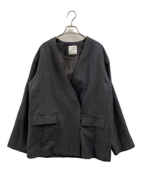 CITYSHOP（シティショップ）CITYSHOP (シティショップ) CITYSHOP　リネンジャケット チャコールグレー サイズ:38の古着・服飾アイテム