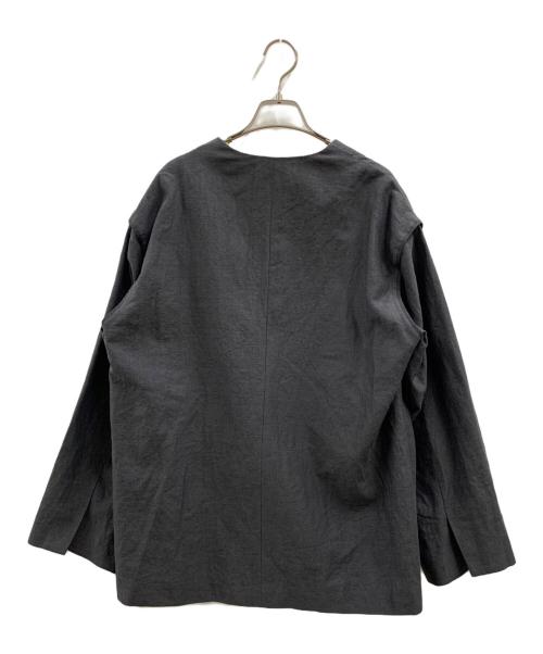 CITYSHOP（シティショップ）CITYSHOP (シティショップ) CITYSHOP　リネンジャケット チャコールグレー サイズ:38の古着・服飾アイテム