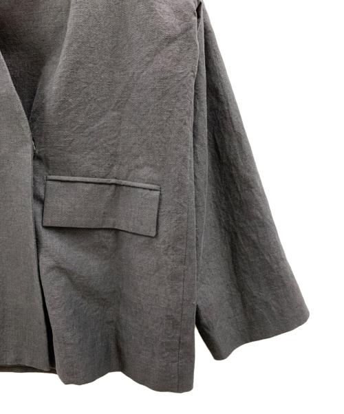 CITYSHOP（シティショップ）CITYSHOP (シティショップ) CITYSHOP　リネンジャケット チャコールグレー サイズ:38の古着・服飾アイテム