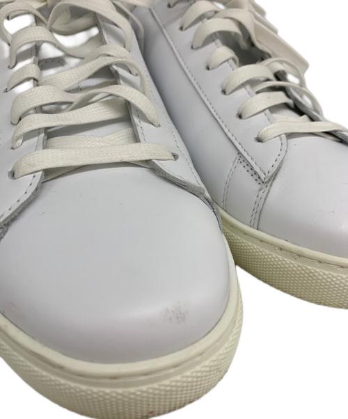 DSQUARED2（ディースクエアード）DSQUARED2 (ディースクエアード) DSQUARED2　ロゴ入りローカットスニーカー ホワイト サイズ:40の古着・服飾アイテム
