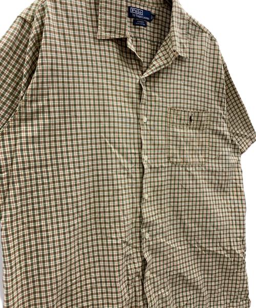 POLO RALPH LAUREN（ポロ・ラルフローレン）POLO RALPH LAUREN (ポロ・ラルフローレン) POLO RALPH LAUREN　半袖シャツ ブラウン サイズ:XLの古着・服飾アイテム