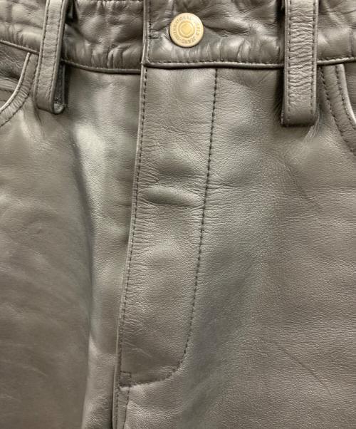 HIDE-STUFF（HIDE-STUFF）HIDE-STUFF (HIDE-STUFF) BEN DAVIS　レザーパンツ ブラック サイズ:W32の古着・服飾アイテム