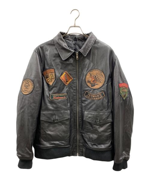 TEDMAN（テッドマン）TEDMAN (テッドマン) TEDMAN　ワッペンレザージャケット ブラック サイズ:4XLの古着・服飾アイテム