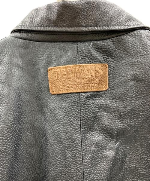 TEDMAN（テッドマン）TEDMAN (テッドマン) TEDMAN　ワッペンレザージャケット ブラック サイズ:4XLの古着・服飾アイテム