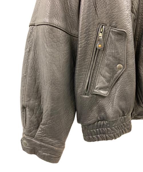 MIGHTY-MAC（マイティーマック）MIGHTY-MAC (マイティーマック) MIGHTY-MAC　ラムレザージャケット ブラック サイズ:Lの古着・服飾アイテム
