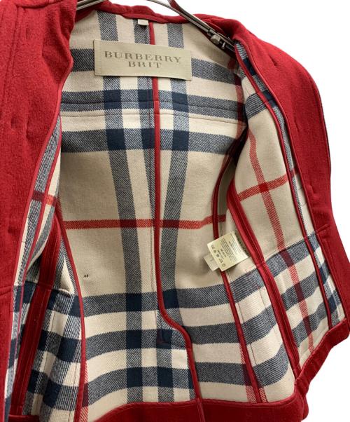 BURBERRY BRIT（バーバリーブリット）BURBERRY BRIT (バーバリーブリット) BURBERRY BRIT　ショートダッフルコート レッド サイズ:UK4の古着・服飾アイテム