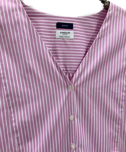 SHIPS（シップス）SHIPS (シップス) SHIPS 長袖ワンピース パープル サイズ:FREEの古着・服飾アイテム