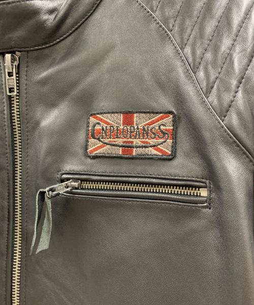 CNPOPANSS（CNPOPANSS）CNPOPANSS (CNPOPANSS) CNPOPANSS レザージャケット ブラック サイズ:4XLの古着・服飾アイテム