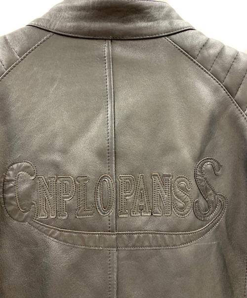 CNPOPANSS（CNPOPANSS）CNPOPANSS (CNPOPANSS) CNPOPANSS レザージャケット ブラック サイズ:4XLの古着・服飾アイテム