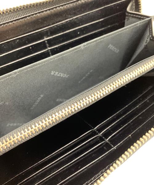 PORTER（ポーター）PORTER (ポーター) PORTER　ラウンドファスナー財布 ブラックの古着・服飾アイテム