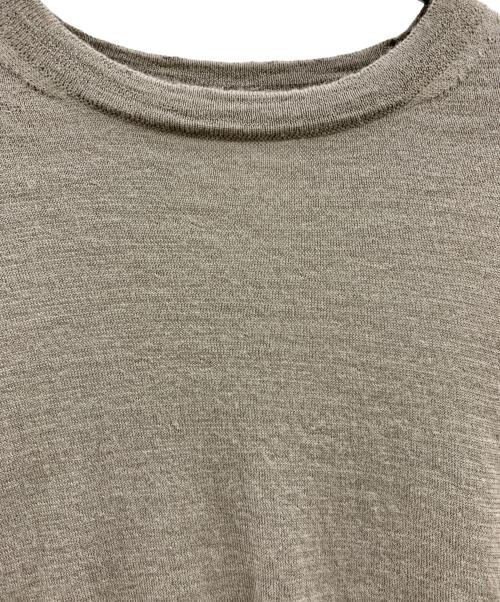 Text（テクスト）Text (テクスト) Text 薄手ニット ベージュの古着・服飾アイテム