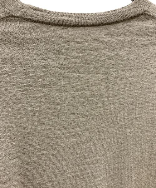 Text（テクスト）Text (テクスト) Text 薄手ニット ベージュの古着・服飾アイテム