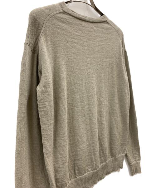 Text（テクスト）Text (テクスト) Text 薄手ニット ベージュの古着・服飾アイテム