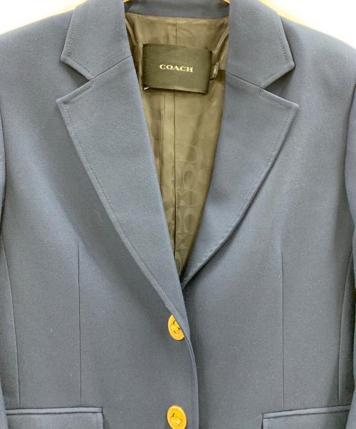 COACH（コーチ）COACH (コーチ) COACH　ターンロックチェスターコート ネイビー サイズ:Sの古着・服飾アイテム