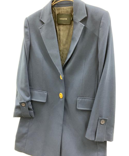 COACH（コーチ）COACH (コーチ) COACH　ターンロックチェスターコート ネイビー サイズ:Sの古着・服飾アイテム