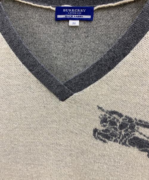 BURBERRY BLUE LABEL（バーバリー ブルー レーベル）BURBERRY BLUE LABEL (バーバリーロンドンブルーレーベル) BURBERRY BLUE LABEL　薄手ニット アイボリー サイズ:38の古着・服飾アイテム