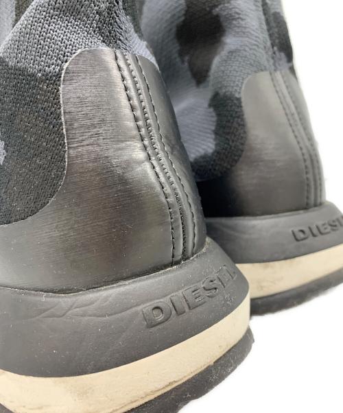 DIESEL（ディーゼル）DIESEL (ディーゼル) DIESEL　ニットハイカットスニーカー ネイビー×ブラック サイズ:28.5ｃｍの古着・服飾アイテム