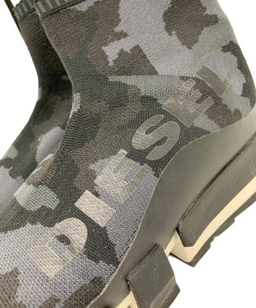 DIESEL（ディーゼル）DIESEL (ディーゼル) DIESEL　ニットハイカットスニーカー ネイビー×ブラック サイズ:28.5ｃｍの古着・服飾アイテム
