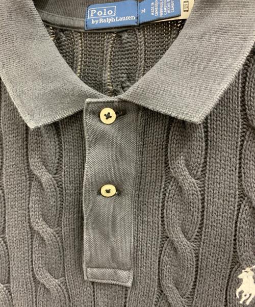 POLO RALPH LAUREN（ポロ・ラルフローレン）POLO RALPH LAUREN (ポロ・ラルフローレン) POLO RALPH LAUREN　半袖ニット グレー サイズ:Mの古着・服飾アイテム