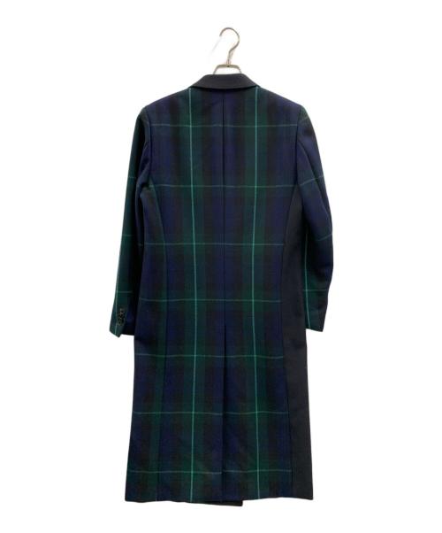 PAUL SMITH（ポールスミス）PAUL SMITH (ポールスミス) Paul Smith　チェスターコート ブラック×ネイビー×グリーン サイズ:Mの古着・服飾アイテム