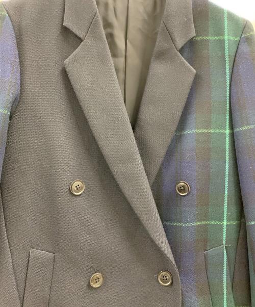 PAUL SMITH（ポールスミス）PAUL SMITH (ポールスミス) Paul Smith　チェスターコート ブラック×ネイビー×グリーン サイズ:Mの古着・服飾アイテム