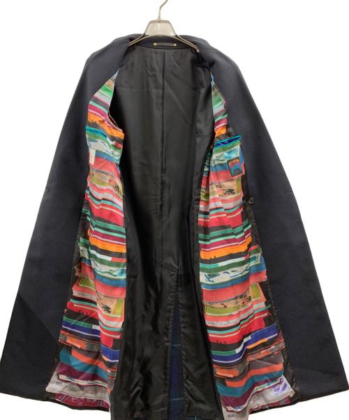 PAUL SMITH（ポールスミス）PAUL SMITH (ポールスミス) Paul Smith　チェスターコート ブラック×ネイビー×グリーン サイズ:Mの古着・服飾アイテム