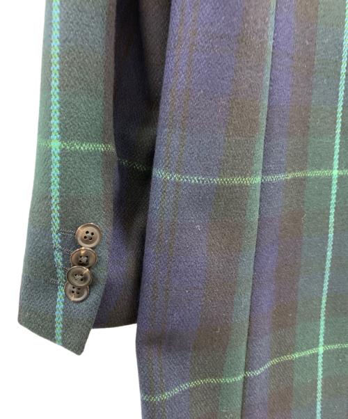 PAUL SMITH（ポールスミス）PAUL SMITH (ポールスミス) Paul Smith　チェスターコート ブラック×ネイビー×グリーン サイズ:Mの古着・服飾アイテム
