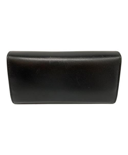 Cartier（カルティエ）Cartier (カルティエ) フラップ付インターナショナル ウォレット ブラックの古着・服飾アイテム