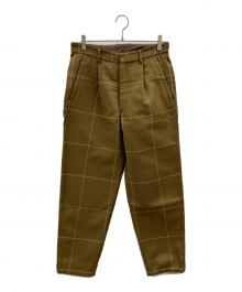 Graphpaper（グラフペーパー）の古着「Original Pane 1 Tuck Pants」｜オリーブ