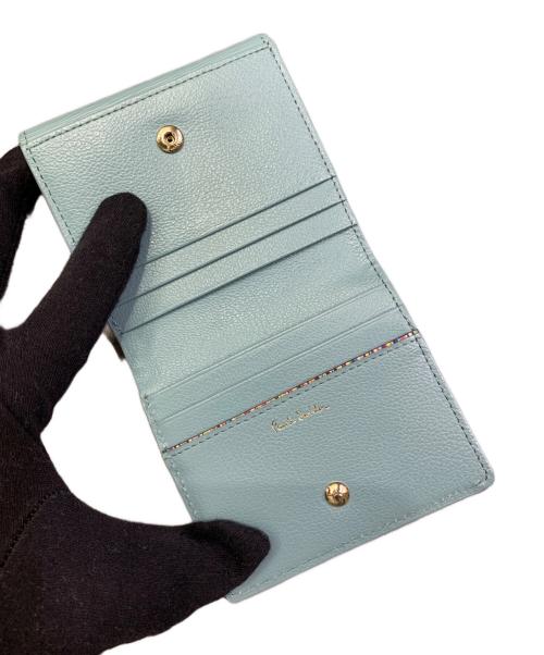 PAUL SMITH（ポールスミス）PAUL SMITH (ポールスミス) 3つ折り財布 スカイブルーの古着・服飾アイテム