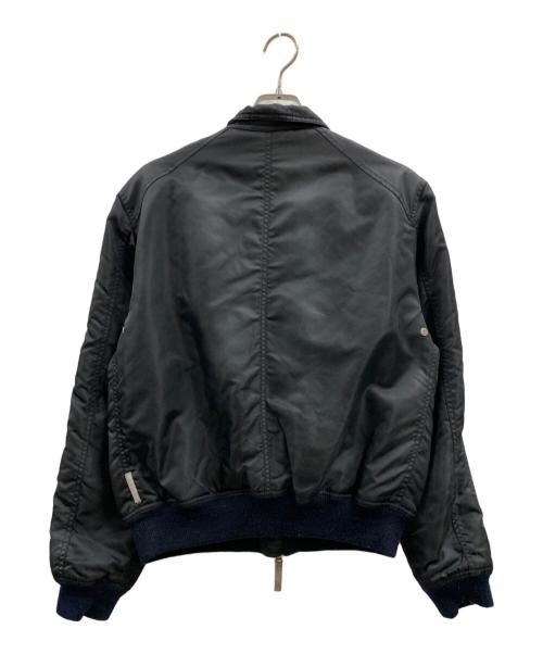 ARMANI JEANS（アルマーニジーンズ）ARMANI JEANS (アルマーニジーンズ) ARMANI JEANS　ボンバージャケット ブラック サイズ:48の古着・服飾アイテム