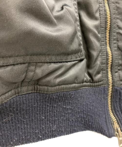 ARMANI JEANS（アルマーニジーンズ）ARMANI JEANS (アルマーニジーンズ) ARMANI JEANS　ボンバージャケット ブラック サイズ:48の古着・服飾アイテム