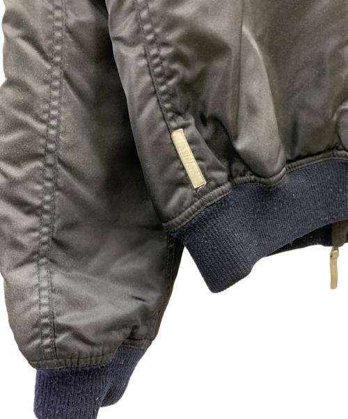 ARMANI JEANS（アルマーニジーンズ）ARMANI JEANS (アルマーニジーンズ) ARMANI JEANS　ボンバージャケット ブラック サイズ:48の古着・服飾アイテム