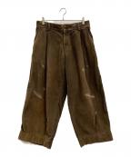 kolor/BEACONカラービーコン）の古着「kolor/BEACON　コーデュロイパンツ」｜ベージュ