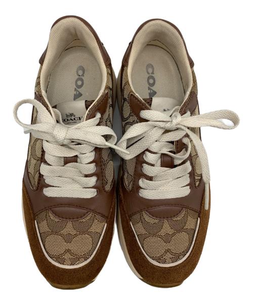 COACH（コーチ）COACH (コーチ) COACH　スニーカー ブラウン サイズ:23ｃｍの古着・服飾アイテム