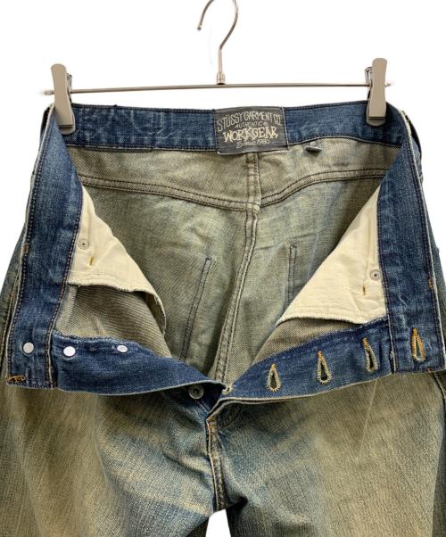 stussy（ステューシー）stussy (ステューシー) stussy　ダメージ加工デニムパンツ インディゴ サイズ:W32（81㎝）の古着・服飾アイテム