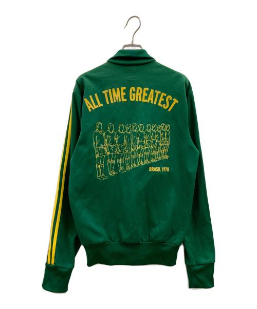 adidas（アディダス）adidas (アディダス) adidas　トラックジャケット グリーン×イエロー サイズ:Sの古着・服飾アイテム