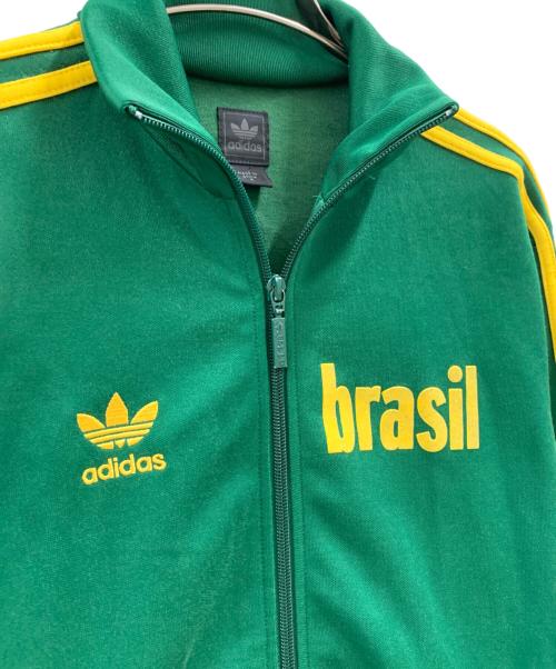 adidas（アディダス）adidas (アディダス) adidas　トラックジャケット グリーン×イエロー サイズ:Sの古着・服飾アイテム