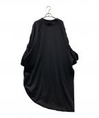 LEINWANDEラインヴァンド）の古着「LEINWANDE　長袖ワンピース」｜ブラック