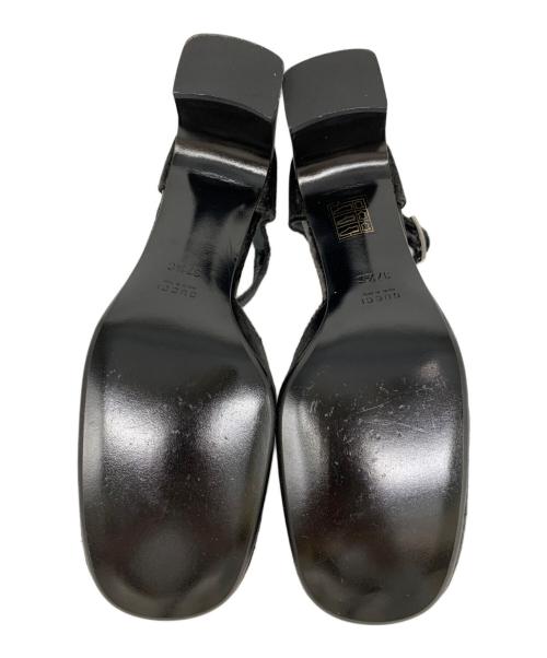 GUCCI（グッチ）GUCCI (グッチ) GUCCI　アンクルストラップパンプス ブラック サイズ:37　2/1の古着・服飾アイテム