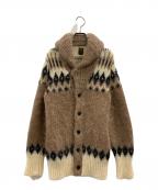 BATONERバトナ―）の古着「BATONER　厚手カーディガン」｜ブラウン