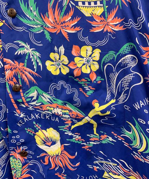 Sun Surf（サンサーフ）Sun Surf (サンサーフ) Sun Surf　アロハシャツ ブルー サイズ:XXLの古着・服飾アイテム